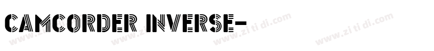 camcorder inverse字体转换